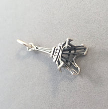 Load image into Gallery viewer, EIFFEL TOWER Thin 925 Sterling Silver 3-D Charm Pendant Paris France Souvenir tf01