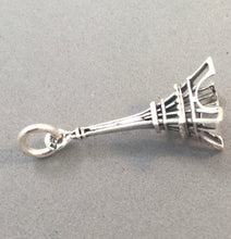 Load image into Gallery viewer, EIFFEL TOWER Thin 925 Sterling Silver 3-D Charm Pendant Paris France Souvenir tf01