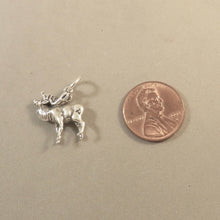 Load image into Gallery viewer, ELK .925 Sterling Silver 3-D Charm Pendant National Park Forest Hunt Antlers Figural an07