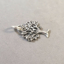 Load image into Gallery viewer, SPRING TREE .925 Sterling Silver Charm Pendant Garden Leaves Branches Tree of Life Elm Fall ga05