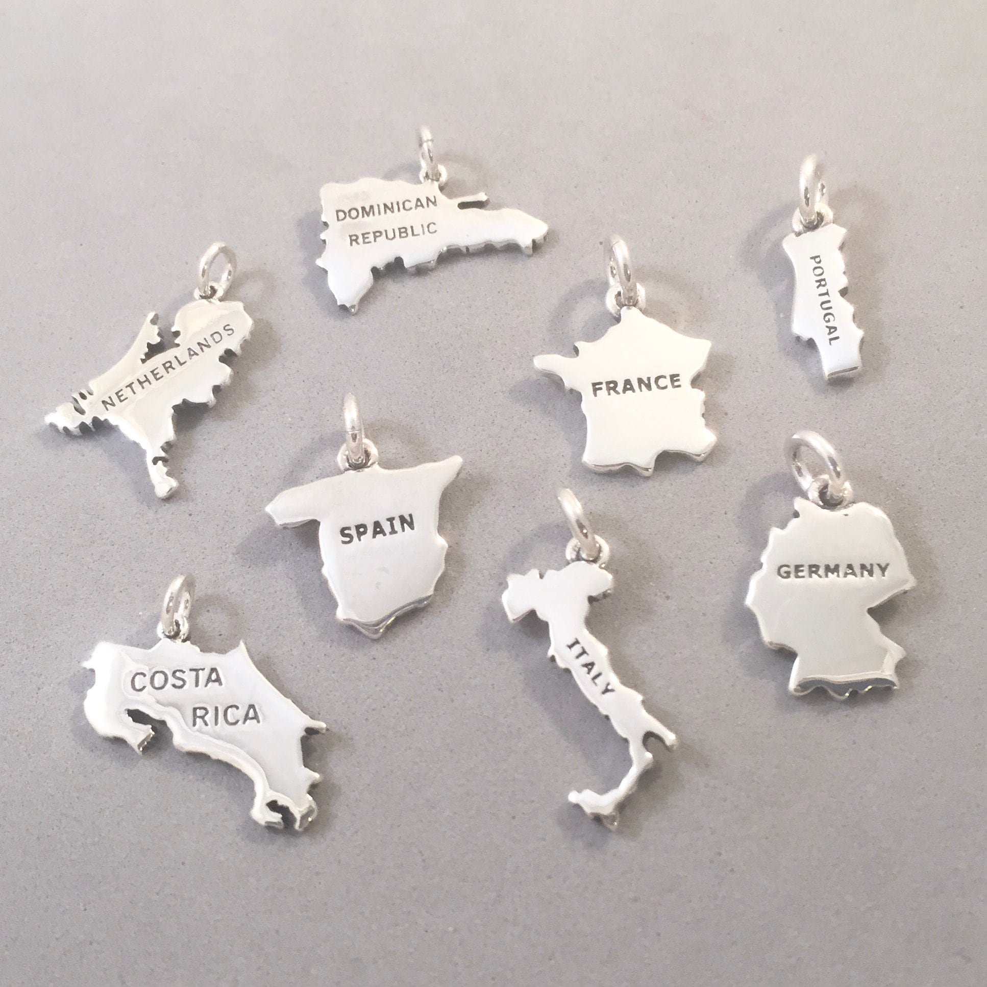925 Sterling Silver Footprint Pendant Charms Beads For - Temu
