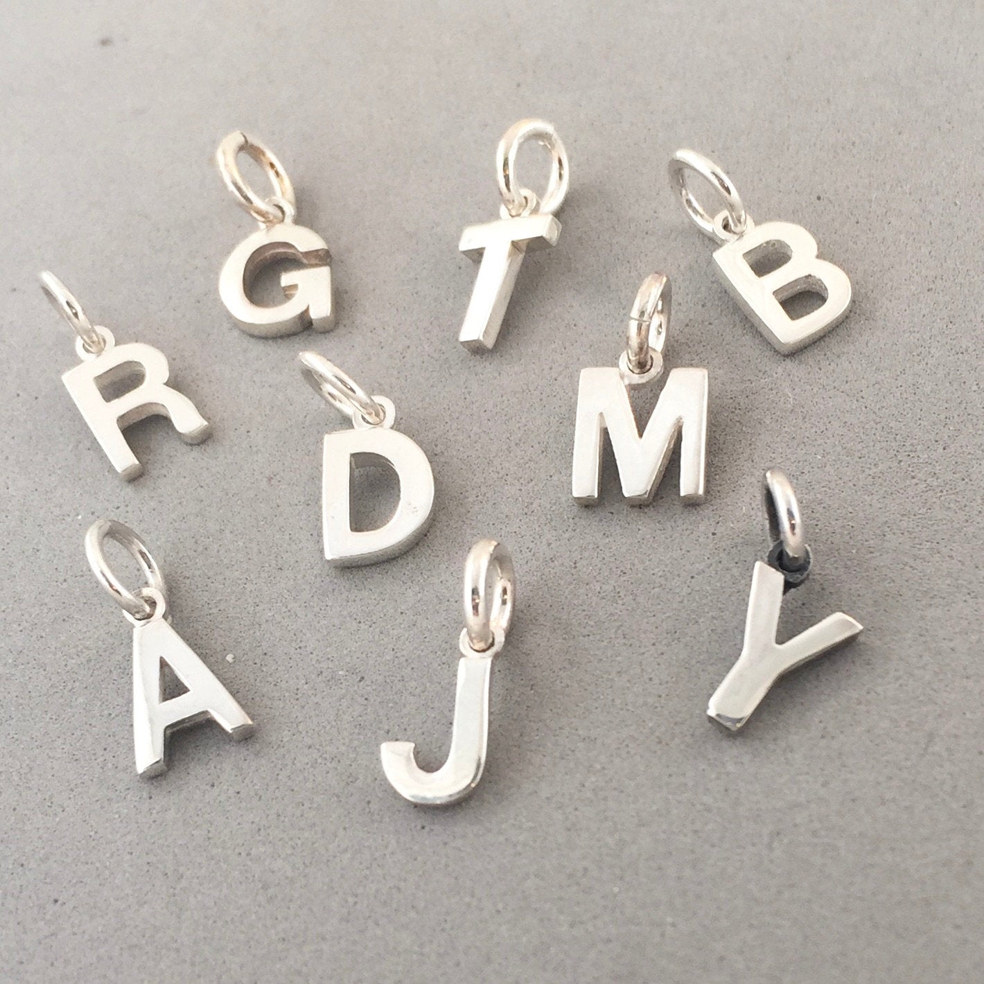 LETTER CHARM SILVER