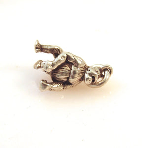 APE/GORILLA .925 Sterling Silver 3-D Charm Pendant Figural Monkey Jungle Africa Asia AZ04