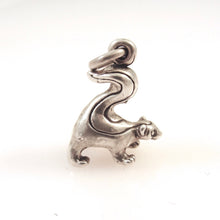 Load image into Gallery viewer, SKUNK .925 Sterling Silver 3-D Charm Pendant Animal tail Up Spaying FF01