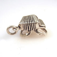 Load image into Gallery viewer, ACCORDION .925 Sterling Silver 3-D Charm Pendant Music Instrument Accordionist Player OK01