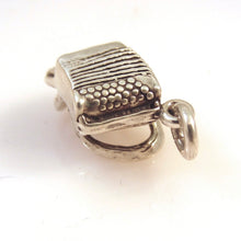 Load image into Gallery viewer, ACCORDION .925 Sterling Silver 3-D Charm Pendant Music Instrument Accordionist Player OK01