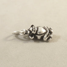 Load image into Gallery viewer, MONKEY Sitting on BRANCH .925 Sterling Silver 3-D Charm Pendant Cute Silly AZ05