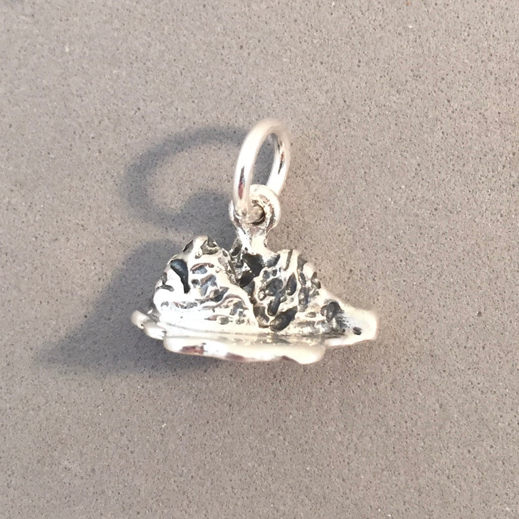 GRAND TETON 3-D .925 Sterling Silver Charm Small Pendant National Park Mountains Wyoming pm43