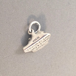 GRAND TETON 3-D .925 Sterling Silver Charm Small Pendant National Park Mountains Wyoming pm43