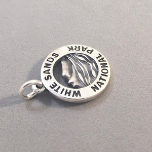 WHITE SANDS National Park .925 Sterling Silver Charm Pendant New Mexico Dunes 925 np63