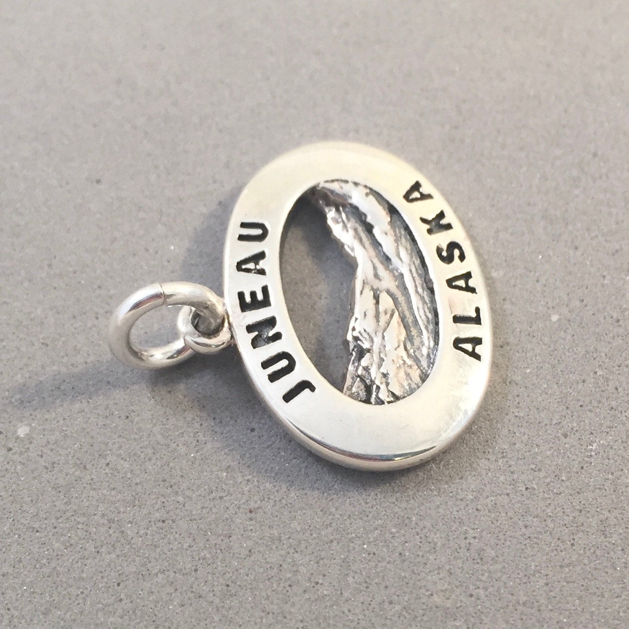 Sterling Silver Alaska Cruise Ship Pendant & Charm – Made In USA W/ Box Chain