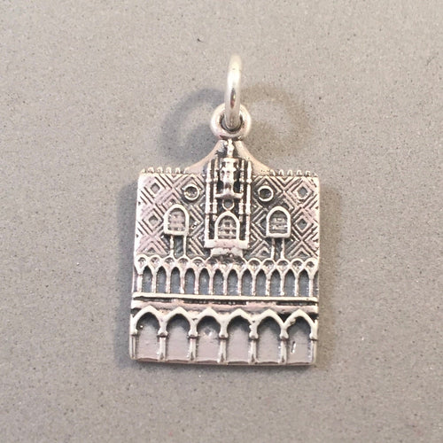 PALAZZO DUCALE .925 Sterling Silver 3-D Charm Pendant Italy Doge's Palace San Marco Venice Souvenir ti27