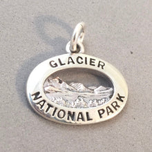 Load image into Gallery viewer, GLACIER NATIONAL PARK .925 Sterling Silver Charm Pendant Montana Lake McDonald Souvenir np54