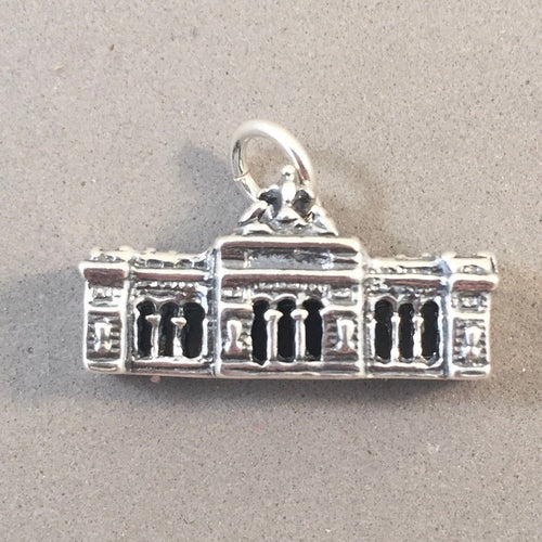 Schonbrunn Palace GLORIETTE 3-D .925 Sterling Silver Charm Pendant Garden Vienna Austria Souvenir ts17