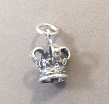 Load image into Gallery viewer, ROYAL CROWN .925 Serling Silver Charm Pendant Queen King Sovereign Royalty England London DU15