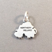 Load image into Gallery viewer, NORTHERN IRELAND MAP .925 Sterling Silver Charm Pendant Belfast Derry Europe Country Souvenir ct18-ni