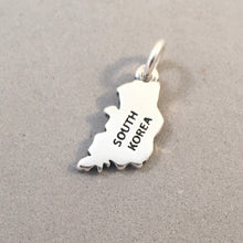 Load image into Gallery viewer, SOUTH KOREA MAP .925 Sterling Silver Charm Pendant Seoul Busan Asia Country Outline Souvenir ct18-sk