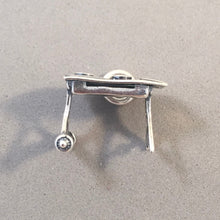 Load image into Gallery viewer, BARBECUE GRILL .925 Sterling Silver 3-D Charm Pendant BBQ Cook out Burgers Hamburgers HM08