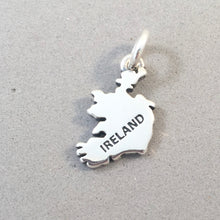 Load image into Gallery viewer, REPUBLIC OF IRELAND MAP Republic of Ireland .925 Sterling Silver Charm Pendant Dublin Galway Cork Killarney Country Souvenir ct18-RI