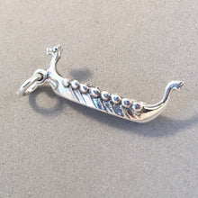 Load image into Gallery viewer, DRAGON BOAT .925 Sterling Silver Charm Pendant Viking Ship Scandinavia Chinese Festival Race ta33