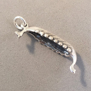 DRAGON BOAT .925 Sterling Silver Charm Pendant Viking Ship Scandinavia Chinese Festival Race ta33