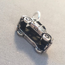 Load image into Gallery viewer, LONDON TAXI .925 Sterling Silver 3-D Charm Pendant Black Cab Hackney Carriage Hack UK England Car  TB43