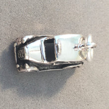 Load image into Gallery viewer, LONDON TAXI .925 Sterling Silver 3-D Charm Pendant Black Cab Hackney Carriage Hack UK England Car  TB43