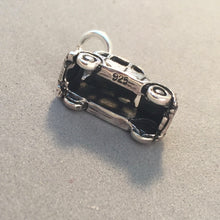 Load image into Gallery viewer, LONDON TAXI .925 Sterling Silver 3-D Charm Pendant Black Cab Hackney Carriage Hack UK England Car  TB43