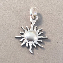 Load image into Gallery viewer, SUN .925 Sterling Silver Charm Pendant Hot Summer Beach Vacation Rays Celestial Astrology my06