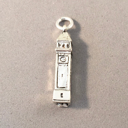 Sale! RIVERFRONT PARK Clocktower .925 Sterling Silver 3-D Charm Pendant Spokane Falls Washington nw123