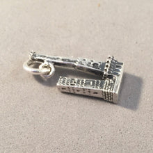 Load image into Gallery viewer, TOWERS of BOLOGNA 3-D .925 Sterling Silver Charm Pendant Two Leaning Italy Europe Tourist Travel ti33