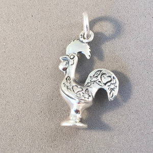 BARCELOS ROOSTER .925 Sterling Silver Charm Pendant Lisbon Portugal Vincent Tourist Travel Souvenir tp02