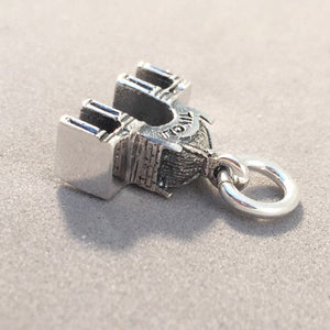 TIVOLI GARDENS .925 Sterling Silver 3-D Charm Pendant Amusement Park Copenhagen Denmark Souvenir tn10