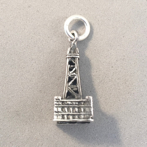 BLACKPOOL TOWER .925 Sterling Silver 3-D Charm Pendant United Kingdom England Souvenir tb19