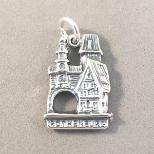 ROTHENBURG .925 Sterling Silver 3-D Charm Pendant Europe Germany Bavaria Medieval tg23