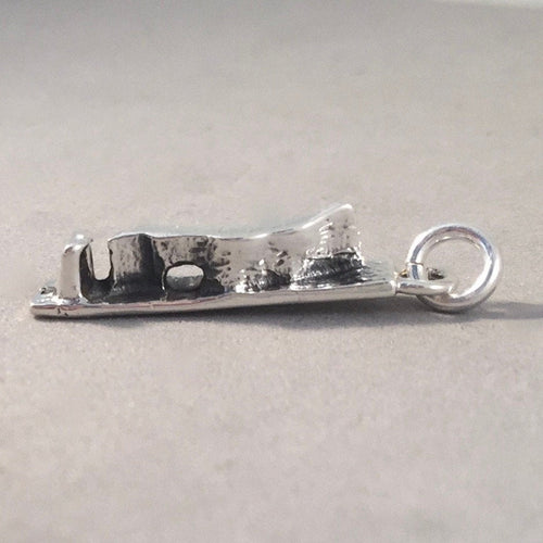 ROCHER PERCE .925 Sterling Silver Charm Pendant Rock Bay Quebec City Canada Travel Places Souvenir tc07