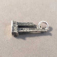 Load image into Gallery viewer, TOWERS of BOLOGNA 3-D .925 Sterling Silver Charm Pendant Two Leaning Italy Europe Tourist Travel ti33