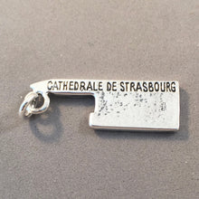 Load image into Gallery viewer, STRASBOURG CATHEDRAL .925 Sterling Silver Charm Pendant Alsace France Landmark Travel Souvenir tf35