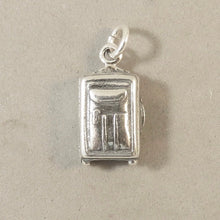 Load image into Gallery viewer, SUITCASE .925 Sterling Silver Charm Pendant Rolling Wheeled Bag Tourist Travel Souvenir hm21