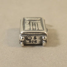 Load image into Gallery viewer, SUITCASE .925 Sterling Silver Charm Pendant Rolling Wheeled Bag Tourist Travel Souvenir hm21