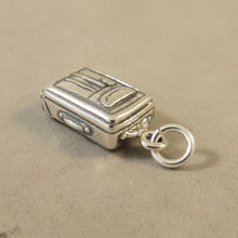 Load image into Gallery viewer, SUITCASE .925 Sterling Silver Charm Pendant Rolling Wheeled Bag Tourist Travel Souvenir hm21