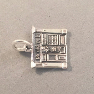 YE OLD PUB .925 Sterling Silver Charm Pendant Dublin Belfast Ireland Europe Irish Bar Travel Souvenir tb17