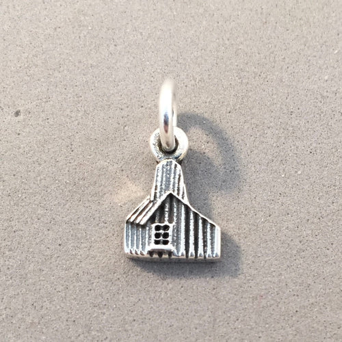 CRATER OF DIAMONDS .925 Sterling Silver Small Charm Pendant State park Arkansas Souvenir 925 tu41