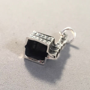 OLD NORTH CHURCH .925 Sterling Silver 3-D Charm Pendant Boston Massachusetts tu51