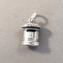 Load image into Gallery viewer, BRITISH ROYAL MAILBOX .925 Sterling Silver 3-D Charm Pendant London United Kingdom England Postal tb29