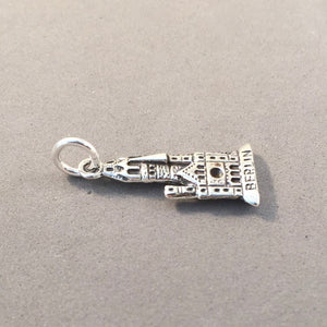 KAISER WILHELM Memorial Church  .925 Sterling Silver Charm Pendant Europe Germany Berlin Souvenir tg20