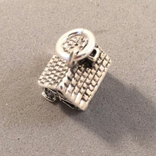 Load image into Gallery viewer, CABIN .925 Sterling Silver Small 3-D Charm Pendant Home Sweet Home Cottage Country Realtor hm25