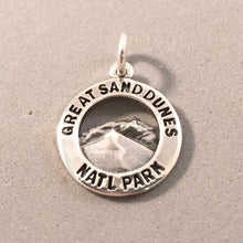 Load image into Gallery viewer, GREAT SAND DUNES National Park .925 Sterling Silver Charm Pendant Colorado Souvenir  np37