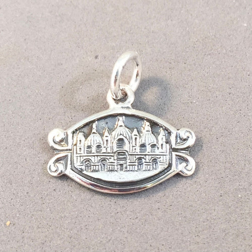 BASILICA di SAN MARCO .925 Sterling Silver Charm Pendant Italy Europe Venice St Mark's Cathedral Square Souvenir ti49