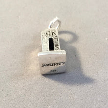 Load image into Gallery viewer, JAMESTOWN Old Church Tower .925 Sterling Silver 3-D Charm Pendant Historic Virginia Travel Souvenir tu49